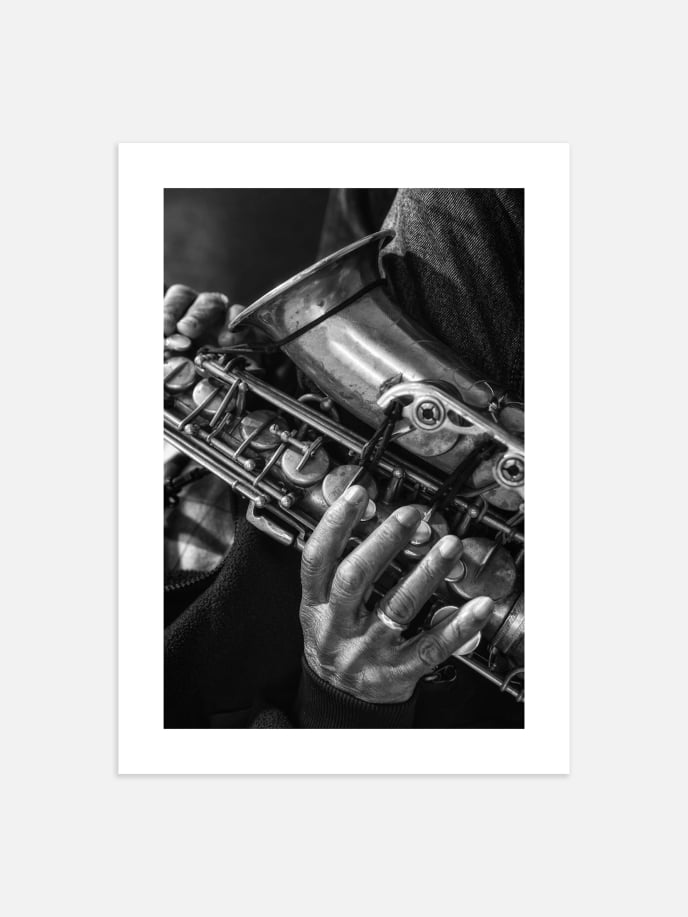Saxophone Player Poster