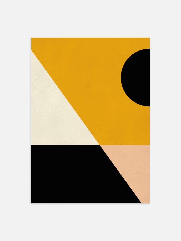 Yellow Graphic No.3 Poster