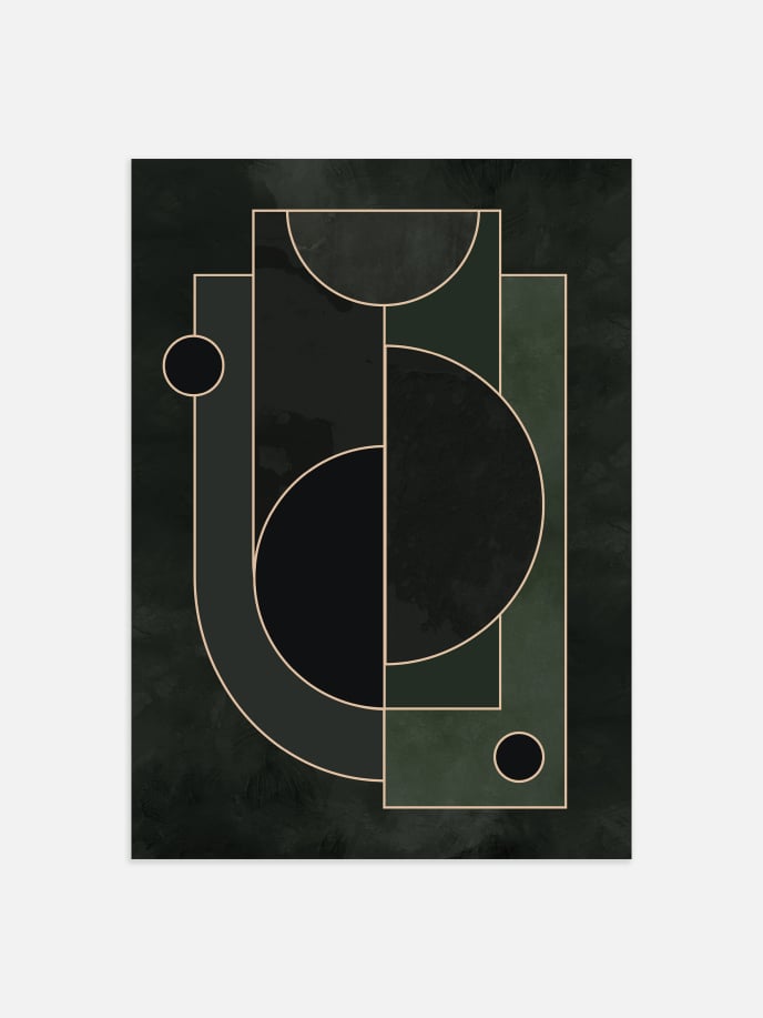 Abstract Forms No.1 Poster