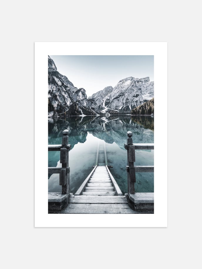 Lago Di Braies Poster
