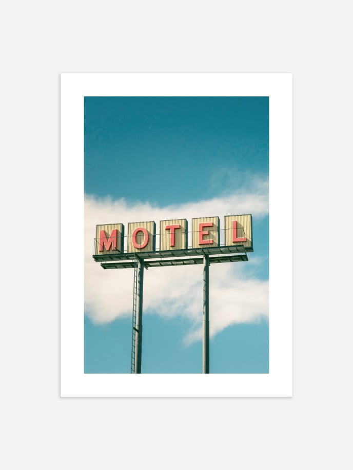 Motel Sign Plakat