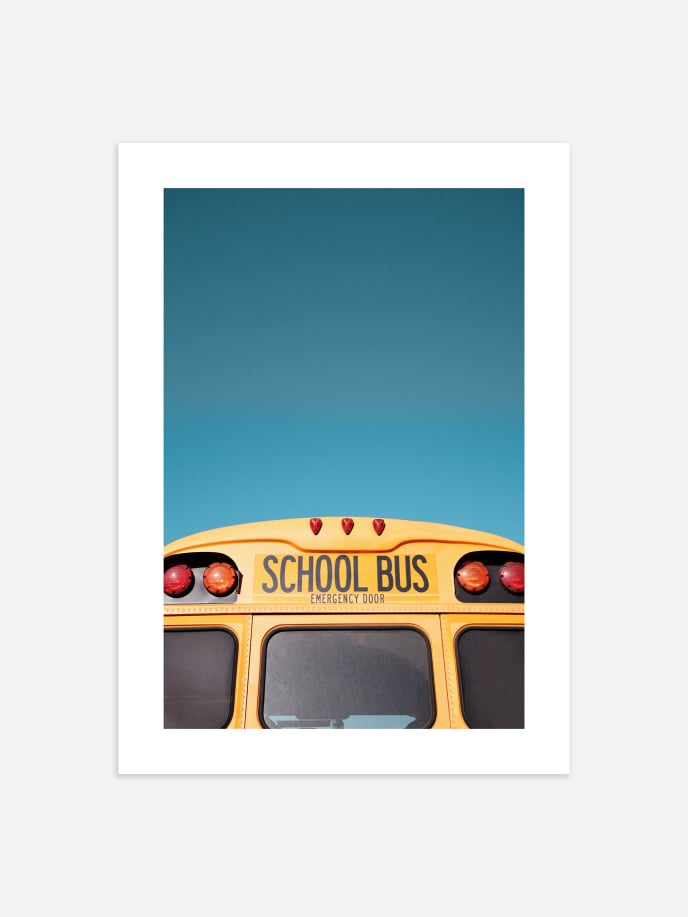 Yellow School Bus Plakat