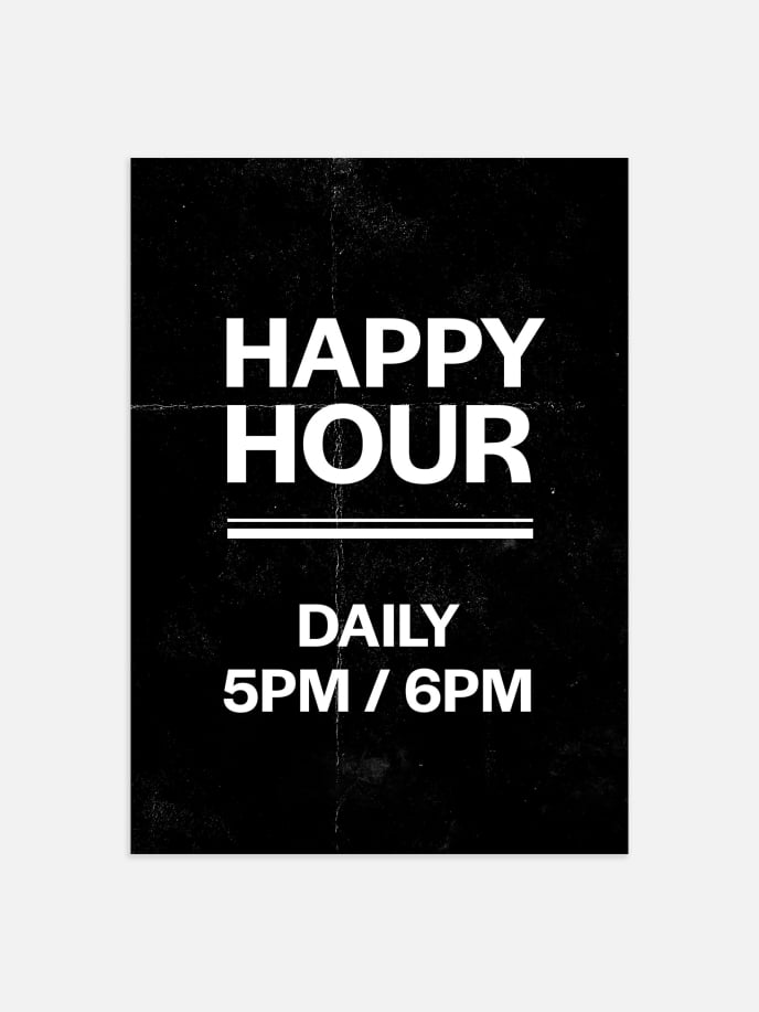 Happy Hour Poster