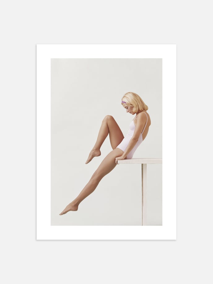 Woman Stretching Poster