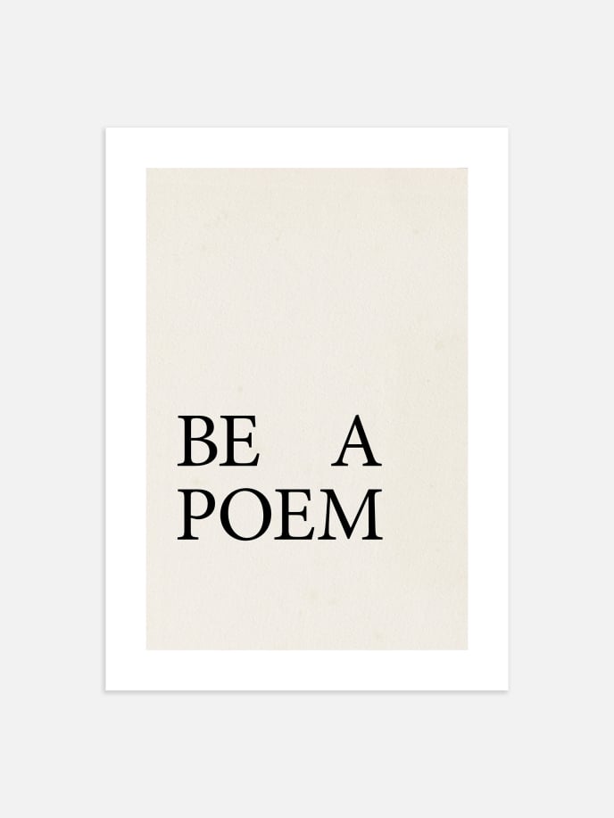Be a Poem Poster