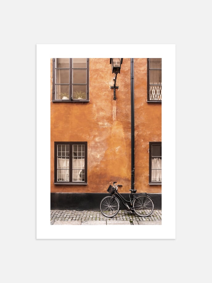 Bike Old Town Stockholm Poster