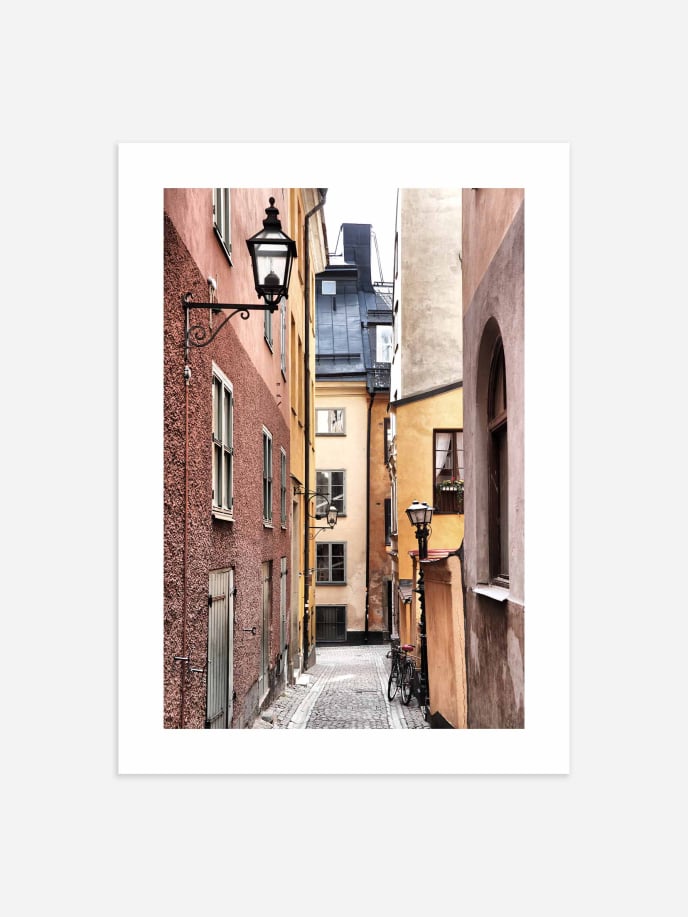 Old Town Stockholm View Poster