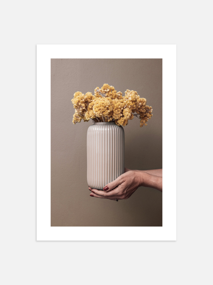 Wilted Flower Vase Poster