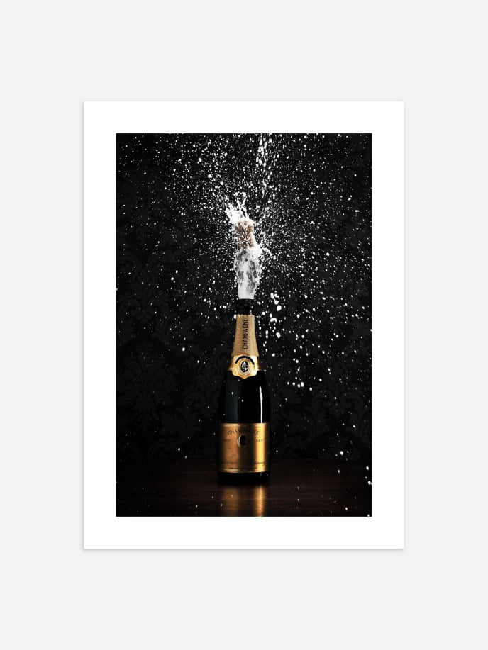 Popping Champagne Plakat