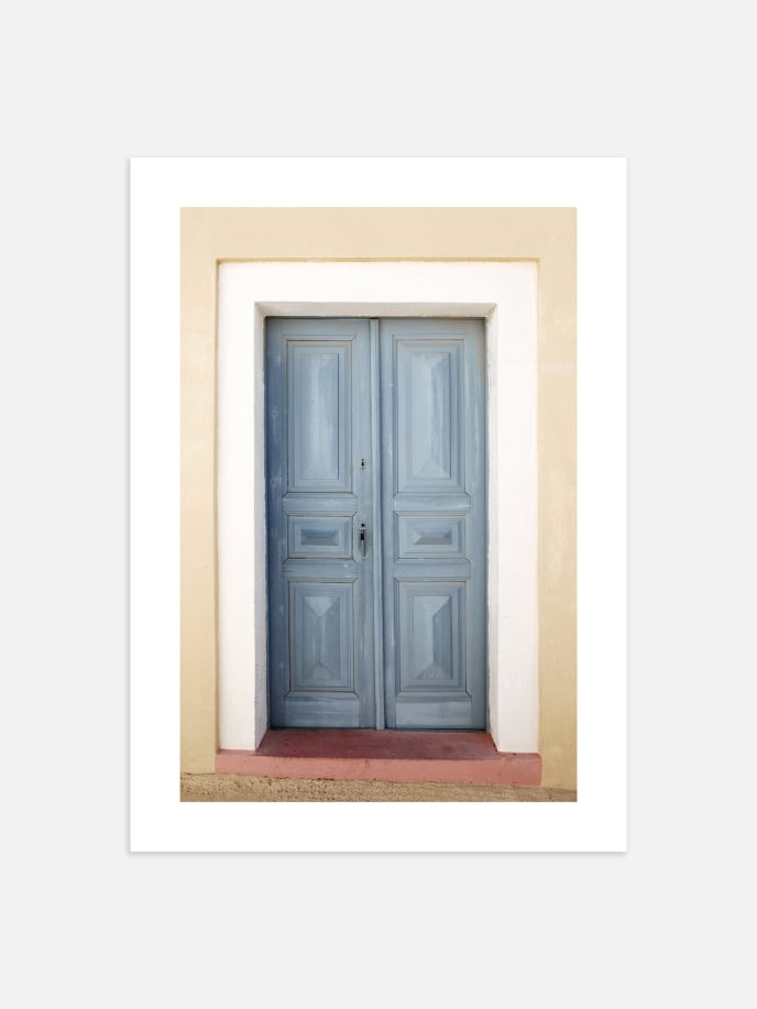 Door in Santorini Poster