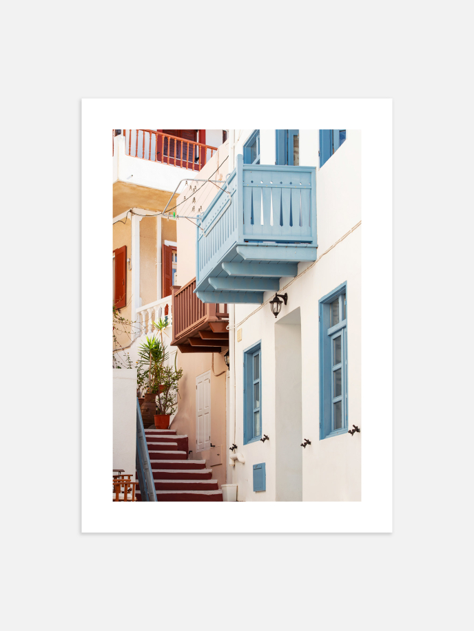 Houses in Greece Poster
