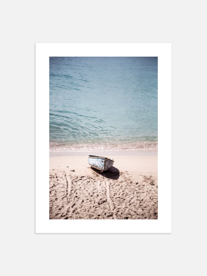 Stranded Boat Poster