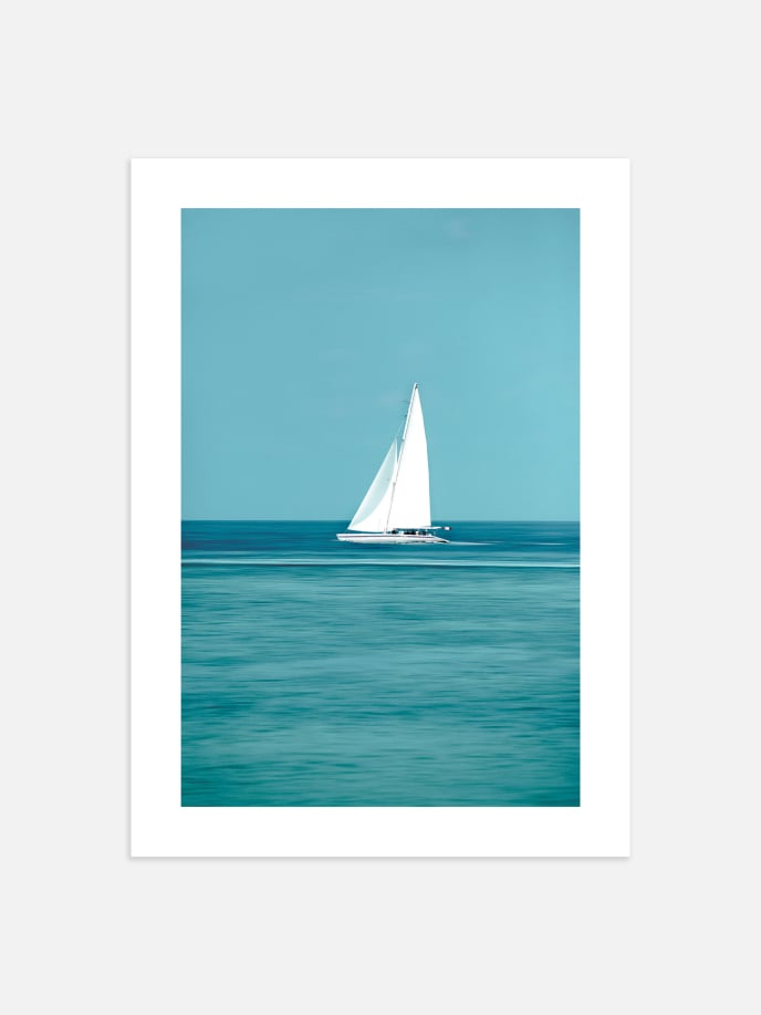 Sailboat at Sea Plakat