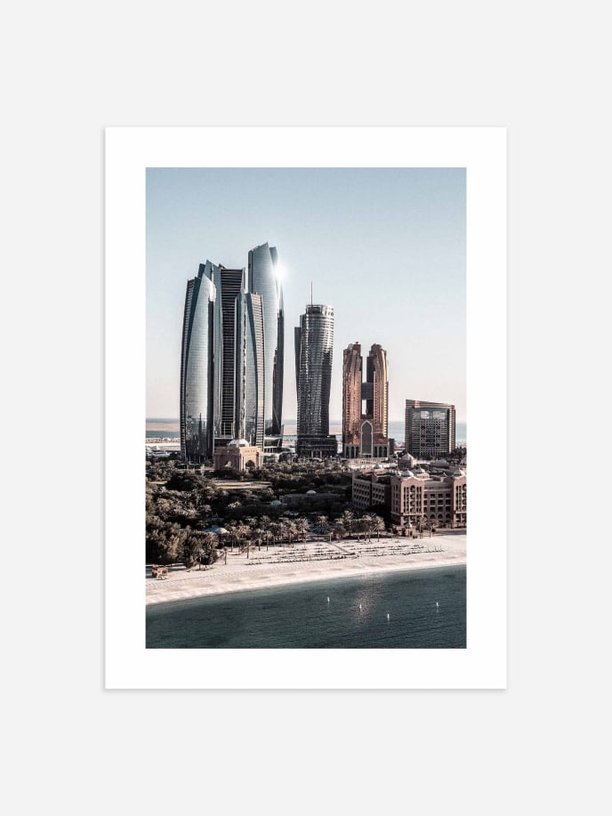 Abu Dhabi Skyline Póster