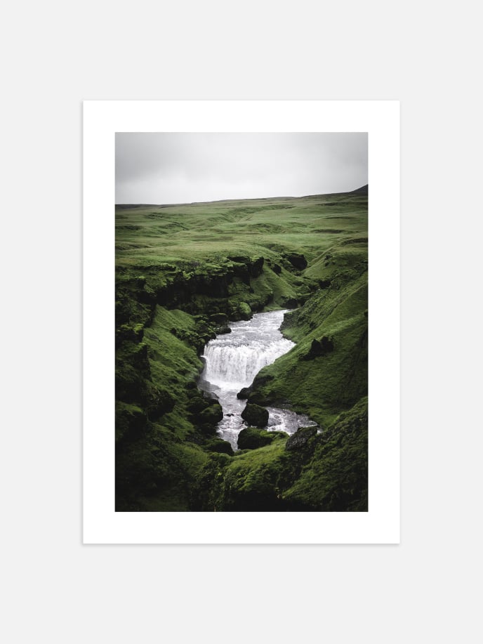 Waterfall View Poster