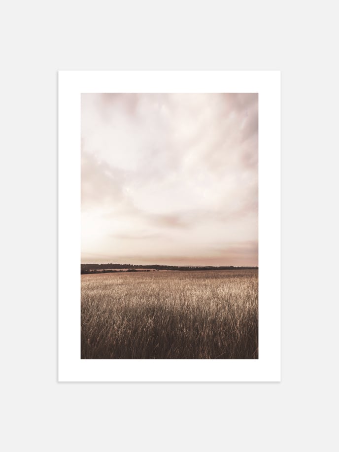 Sunset Meadow Poster