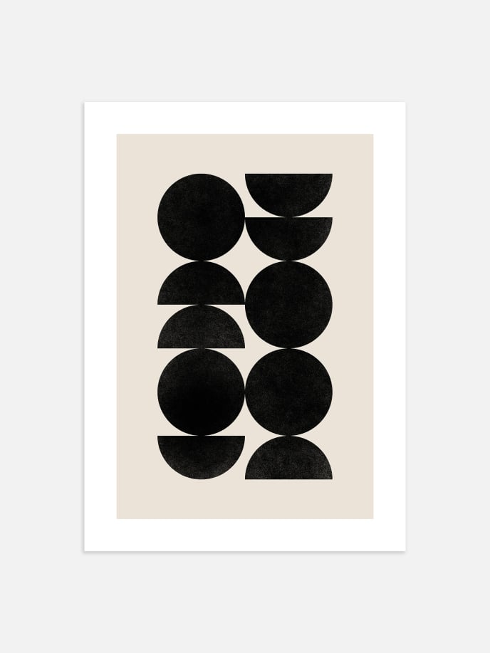 Shapes of the Moon Poster