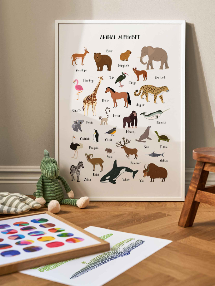 Animal Alphabet Plakat