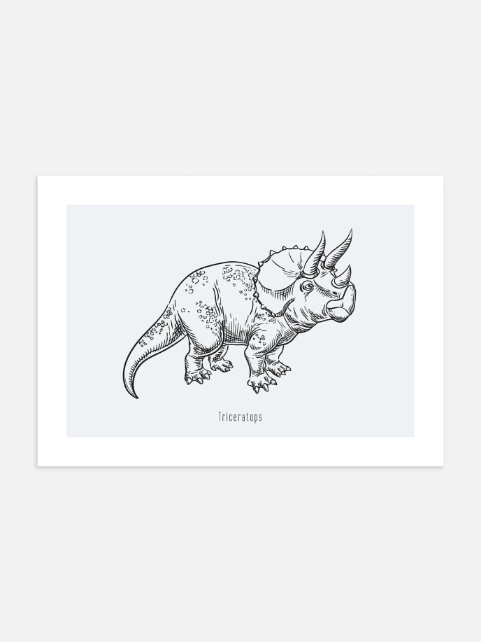 Triceratops Dinosaur Plakat
