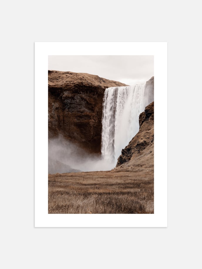 Earth Waterfall Poster
