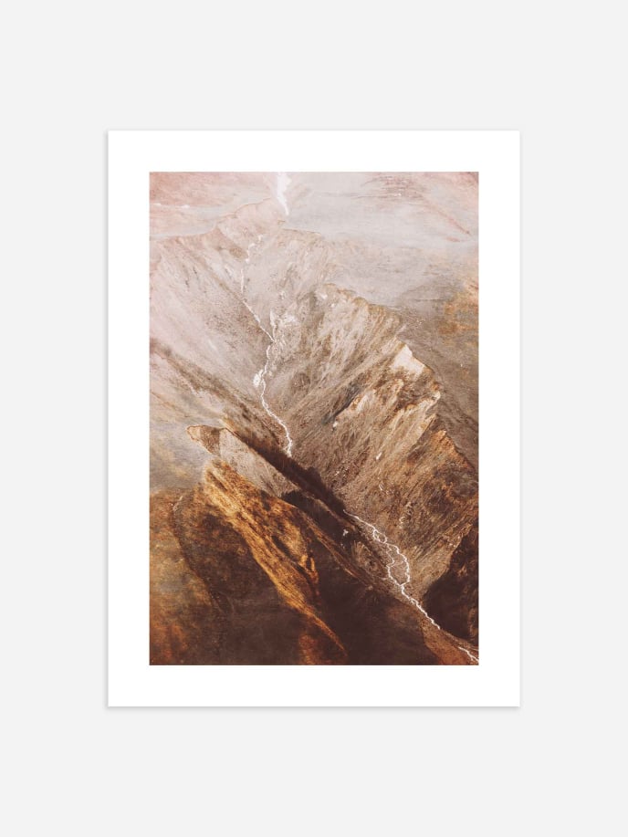 Abstract Mountain Plakat