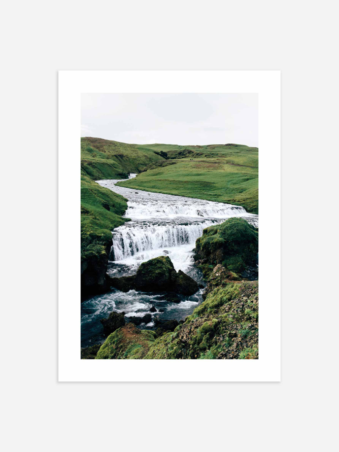 Skógafoss Waterfall Poster