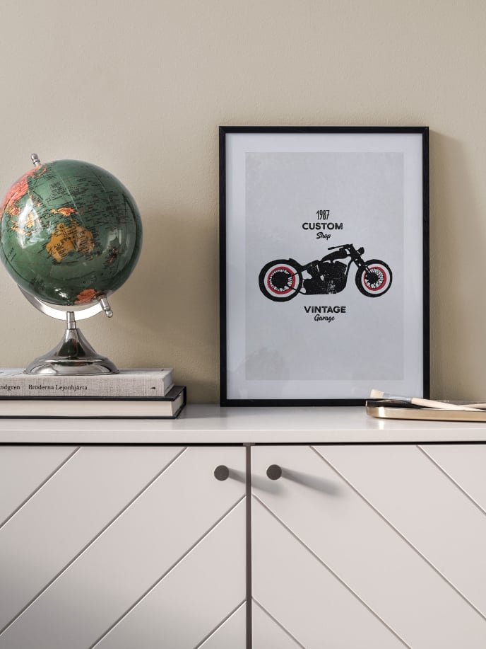 Vintage Motorcycle Poster