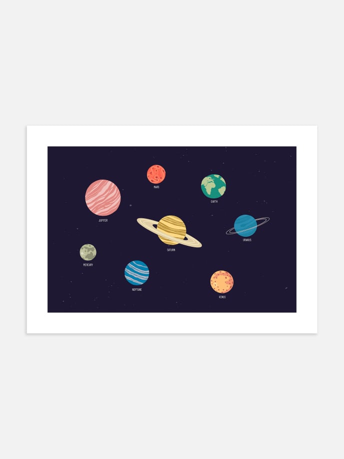 Kids Solar System Plakat