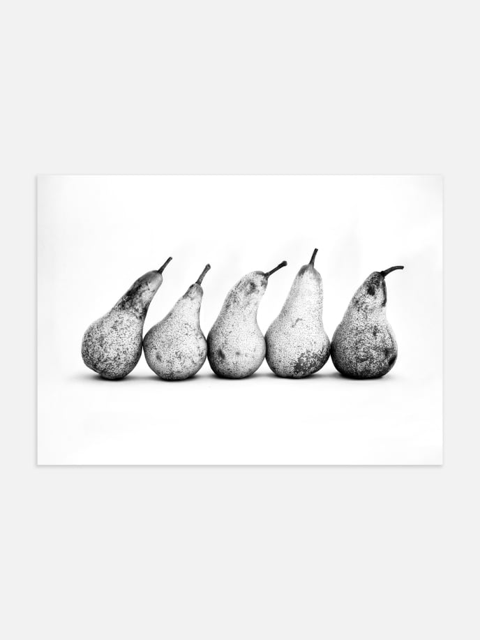 Pears in a Row Poster