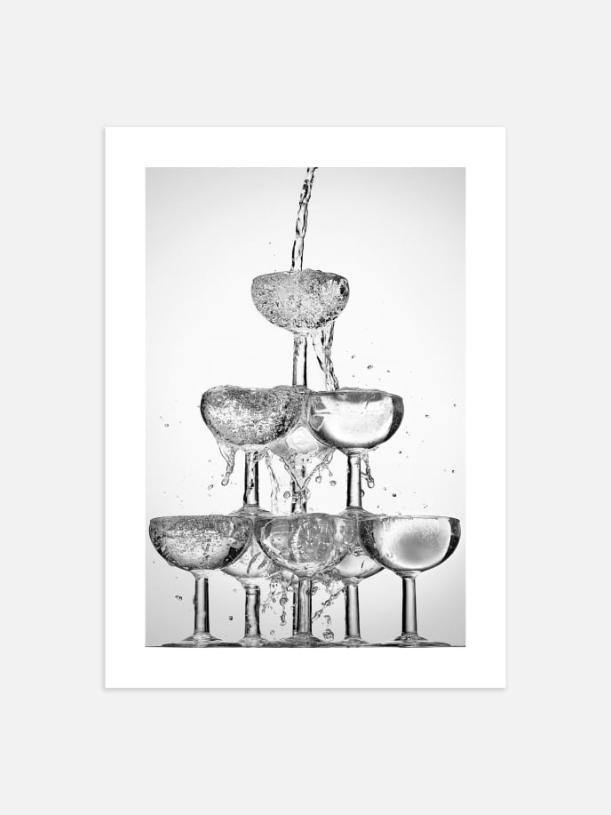 Pouring Champagne Poster