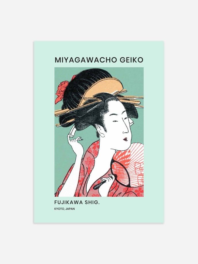 Japanese Geisha Poster