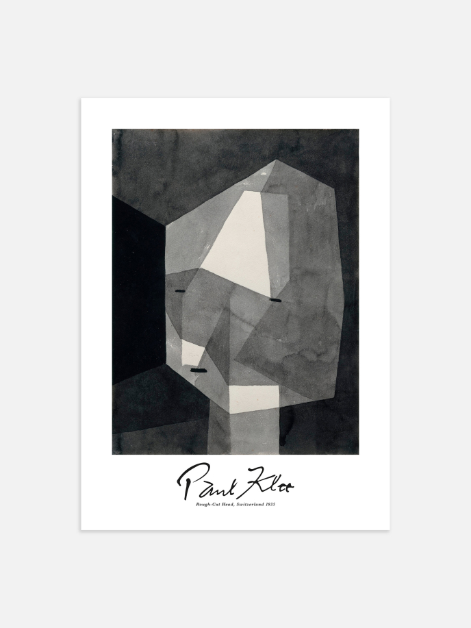 Rough-Cut Head by Paul Klee Poster