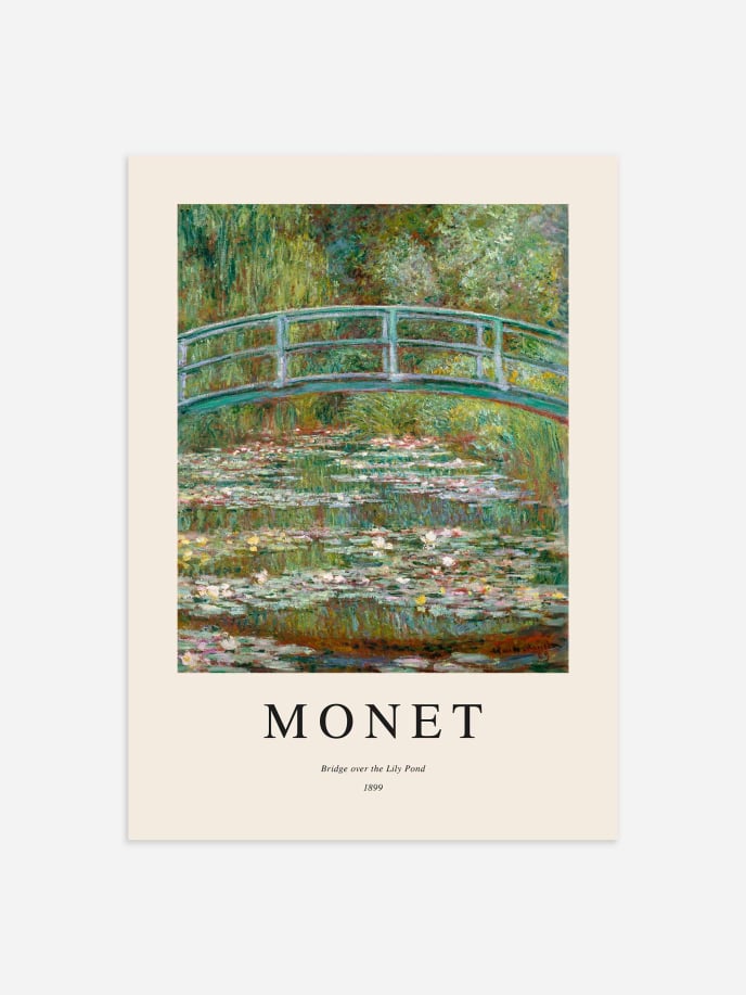 Water Lily Pond by Monet Poster