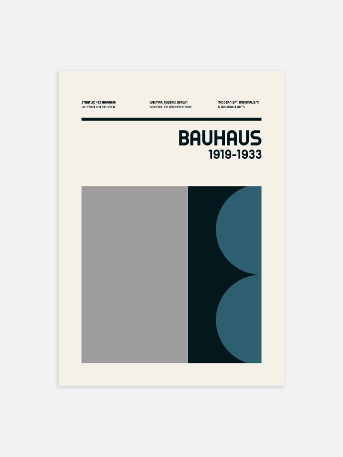 Bauhaus Grey Póster
