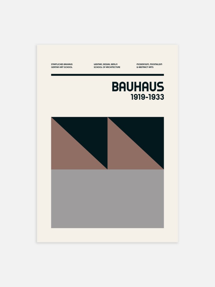 Bauhaus Nude Plakat