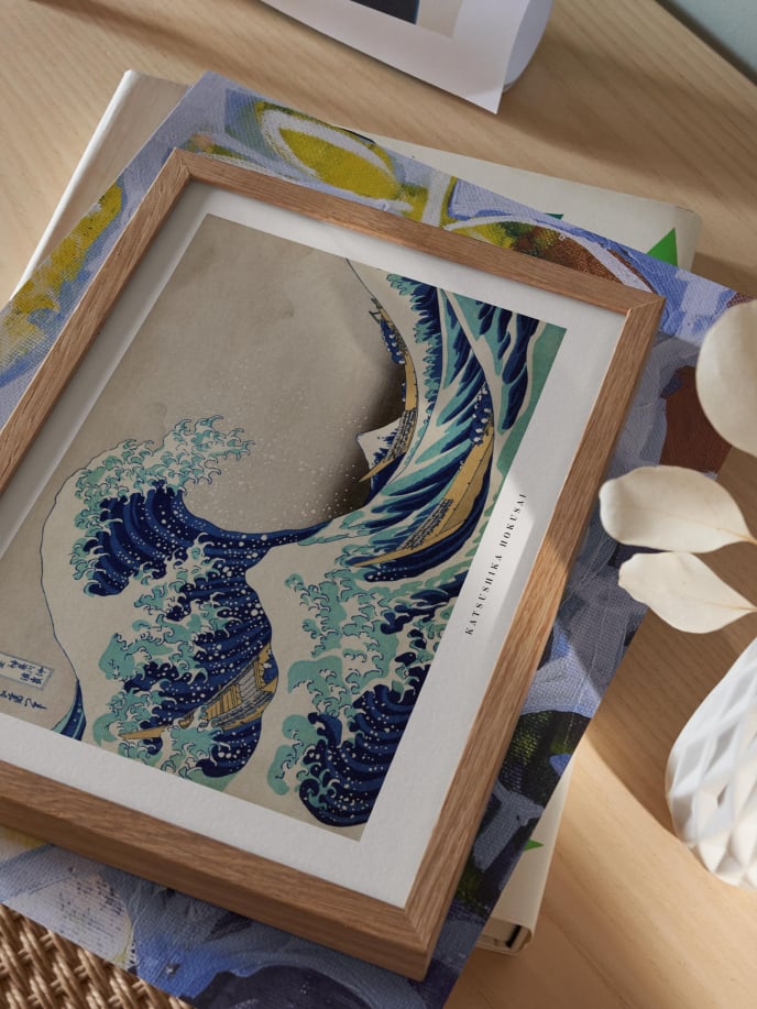 The Great Wave by Katsushika Hokusai Póster