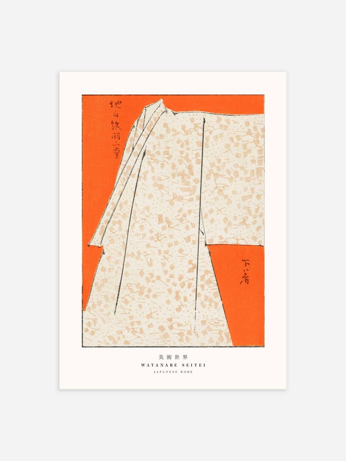 Japanese Robe by Watanabe Seitei Poster