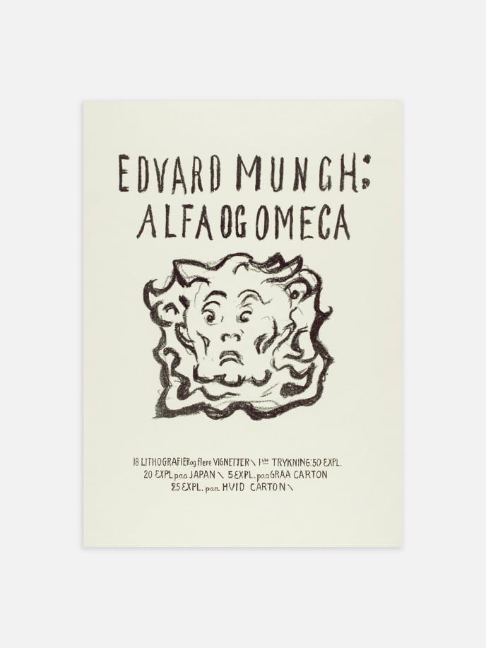 Alpha and Omega by Edvard Munch Poster