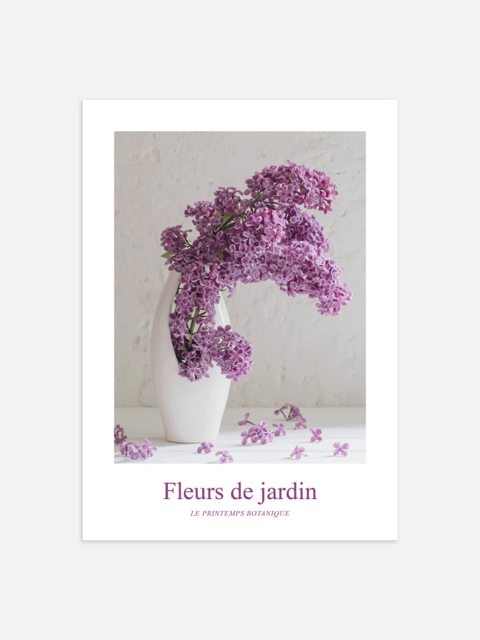 Fleurs de Jardin, Lilas Poster