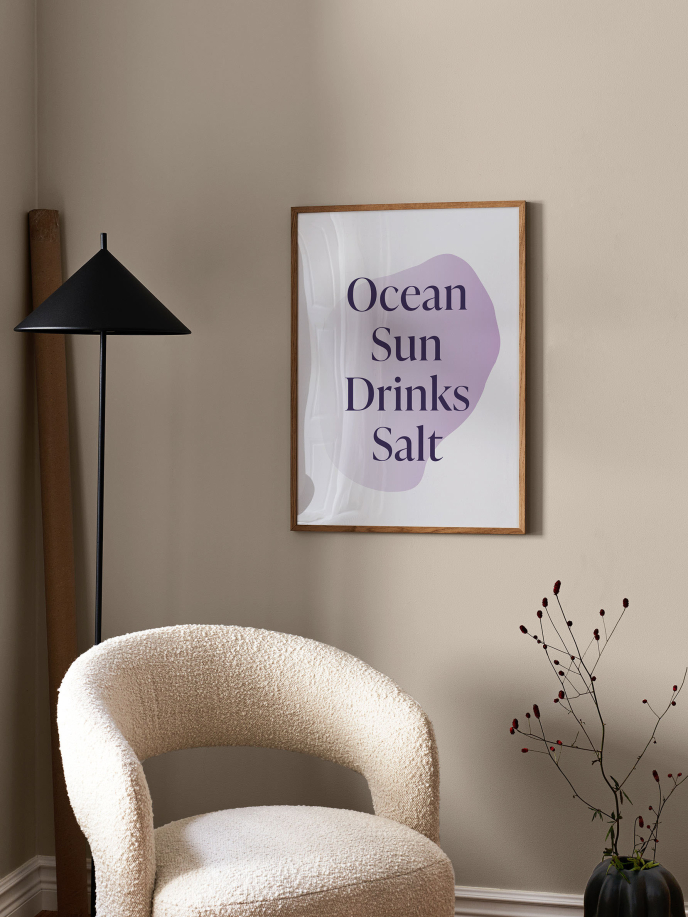 Ocean, Sun, Drinks, Salt Poster