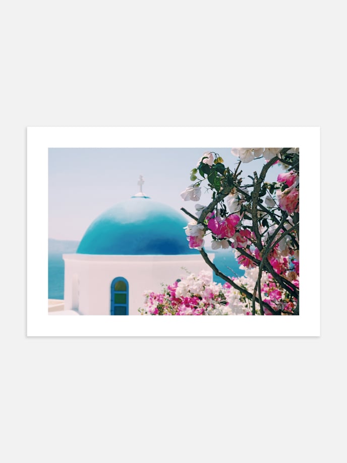 Blooming Flowers in Greece Poster