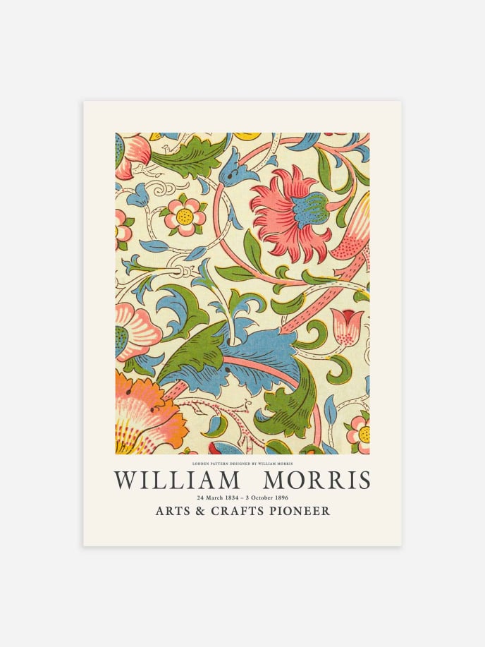 Lodden Pattern by William Morris Poster