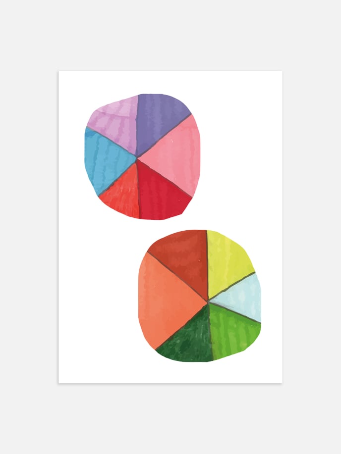 Color Wheels Poster