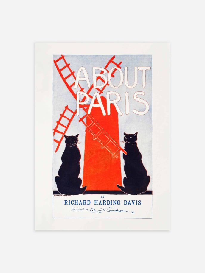About Paris by Edward Penfield Plakat