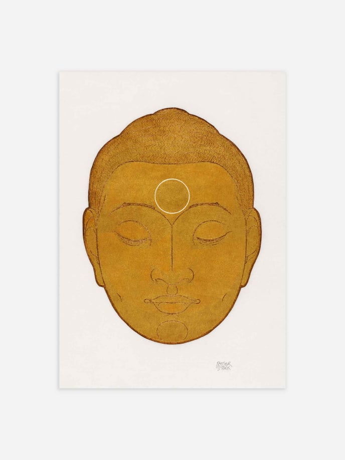 Head of Buddha by Reijer Stolk Poster