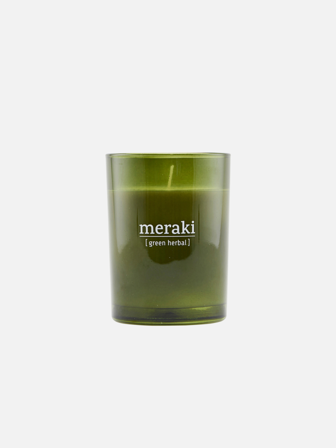 Scented Candle, Green Herbal
