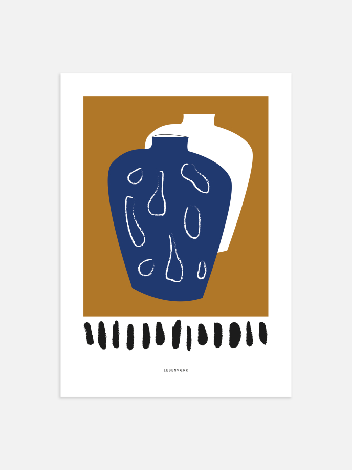 Blue Vase Poster