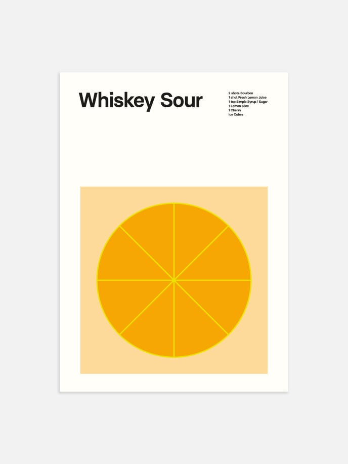 Whiskey Sour Plakat