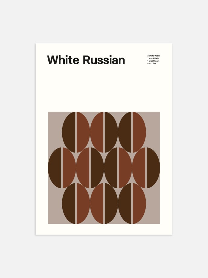 White Russian Plakat