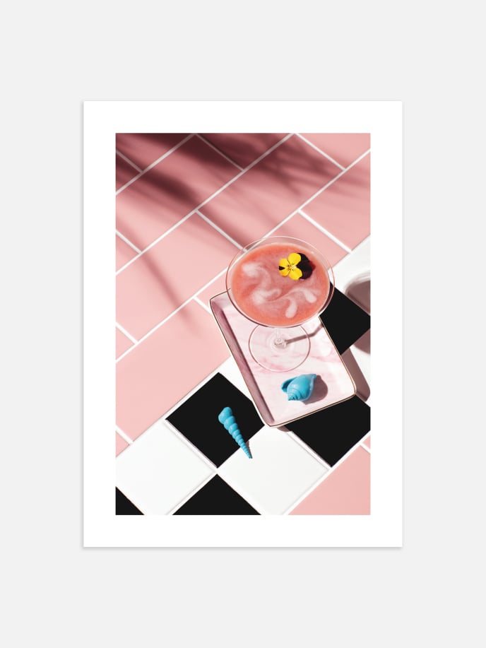 Pink Cocktail Poster